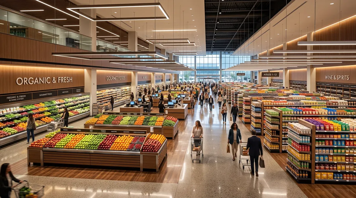Hypermarket retail workforce UAE